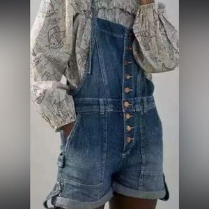 Pilcro Blue Denim Romper